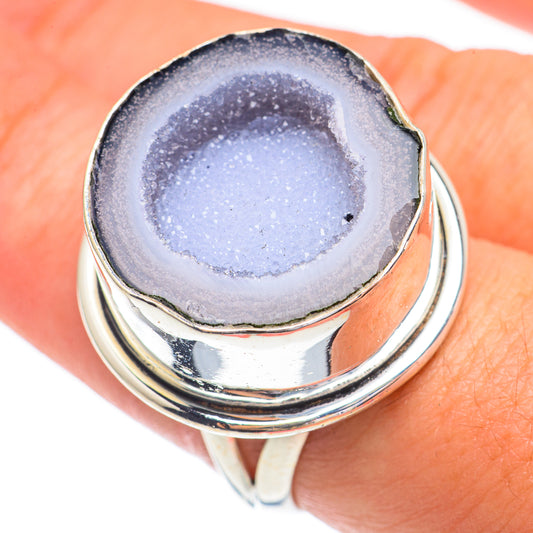 Coconut Geode Slice Rings handcrafted by Ana Silver Co - RING68978