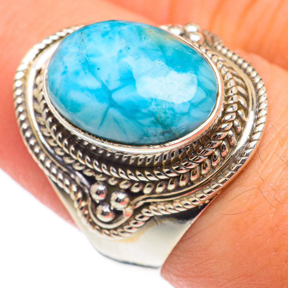 Larimar Rings handcrafted by Ana Silver Co - RING68988