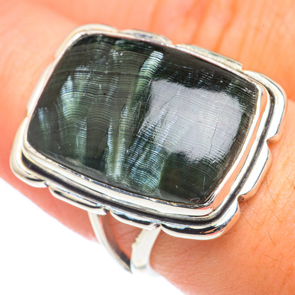 Seraphinite Rings handcrafted by Ana Silver Co - RING68991