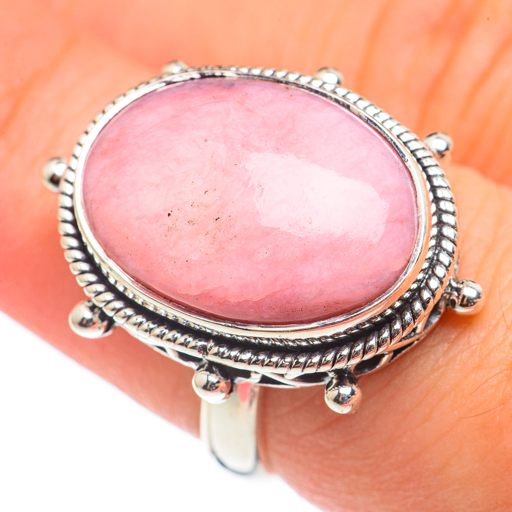 Pink Opal Rings handcrafted by Ana Silver Co - RING69001