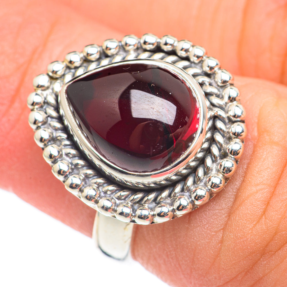 Garnet Rings handcrafted by Ana Silver Co - RING69003