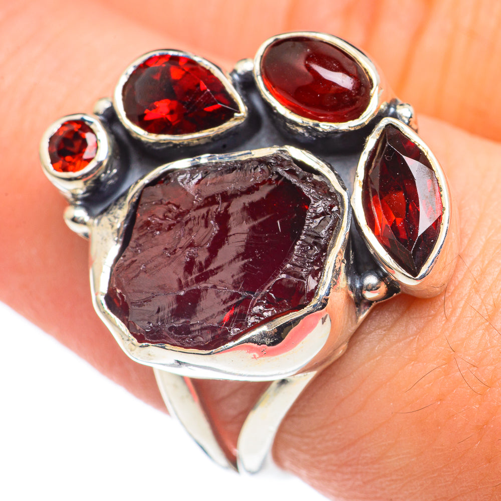 Garnet Rings handcrafted by Ana Silver Co - RING69004