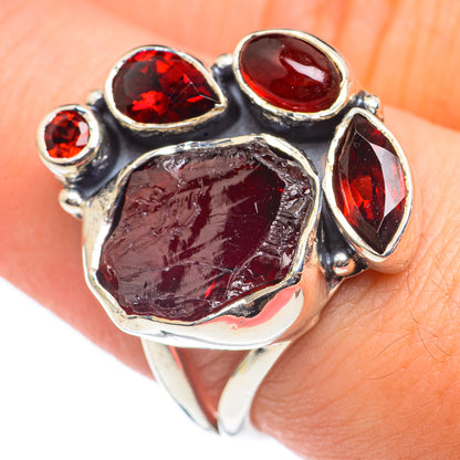 Garnet Rings handcrafted by Ana Silver Co - RING69004