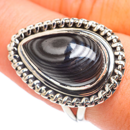 Psilomelane Rings handcrafted by Ana Silver Co - RING69012