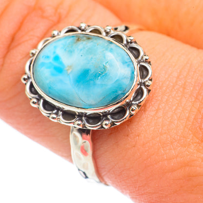 Larimar Rings handcrafted by Ana Silver Co - RING69023