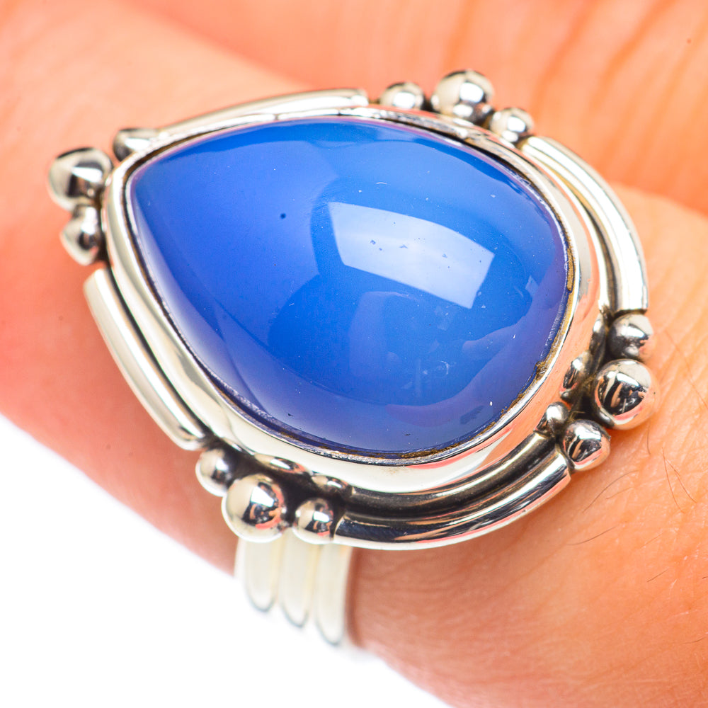 Chalcedony Rings handcrafted by Ana Silver Co - RING69024