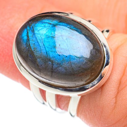 Labradorite Rings handcrafted by Ana Silver Co - RING69028