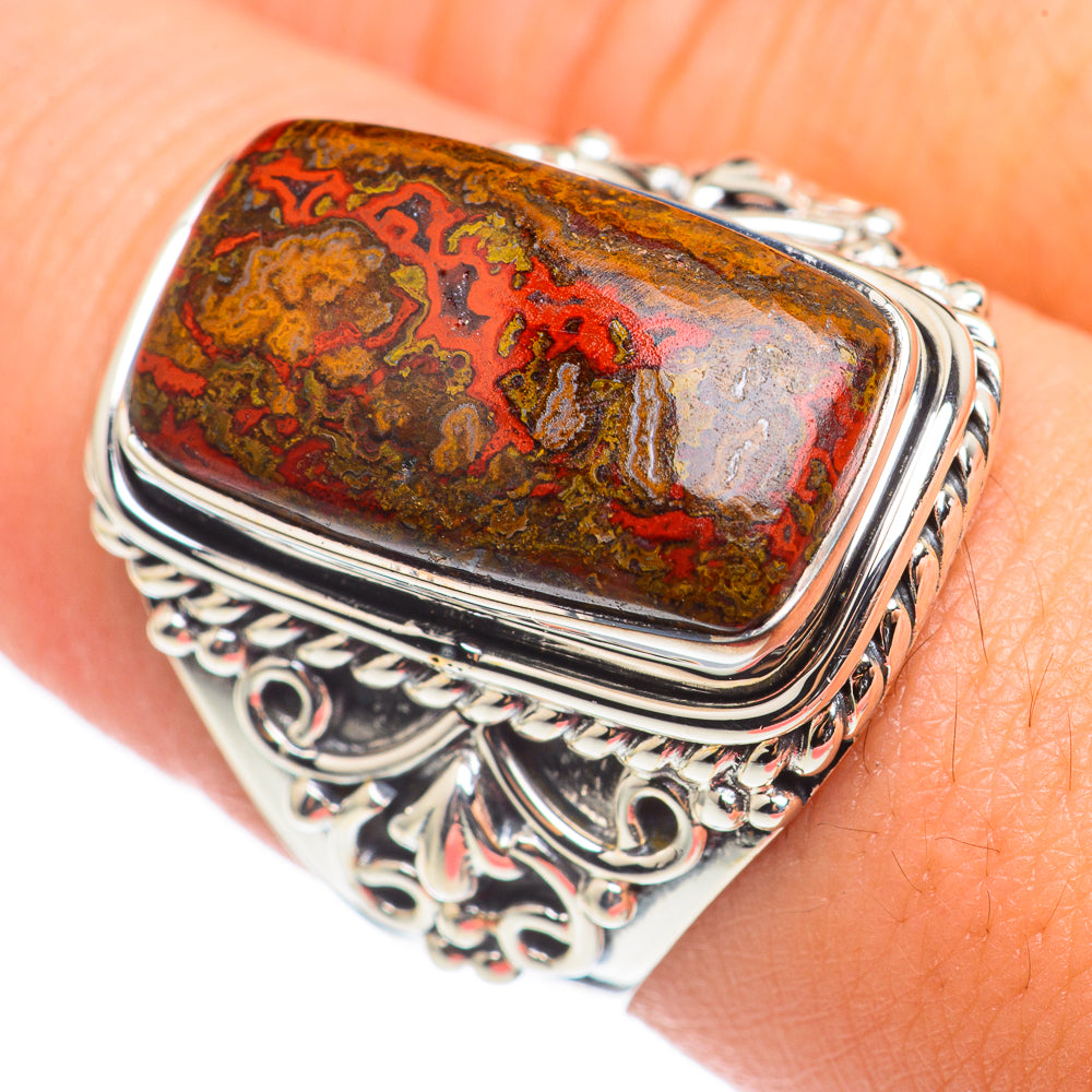 Mahogany Obsidian Rings handcrafted by Ana Silver Co - RING69032