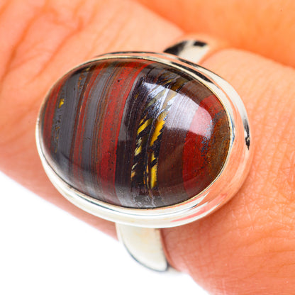 Red Tiger Iron Rings handcrafted by Ana Silver Co - RING69034