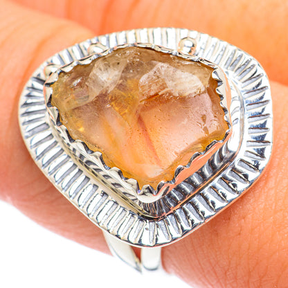 Citrine, White Quartz Rings handcrafted by Ana Silver Co - RING69035