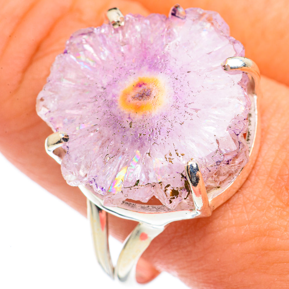Amethyst Stalactite Rings handcrafted by Ana Silver Co - RING69045