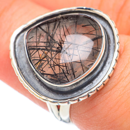Tourmalinated Quartz Rings handcrafted by Ana Silver Co - RING69050
