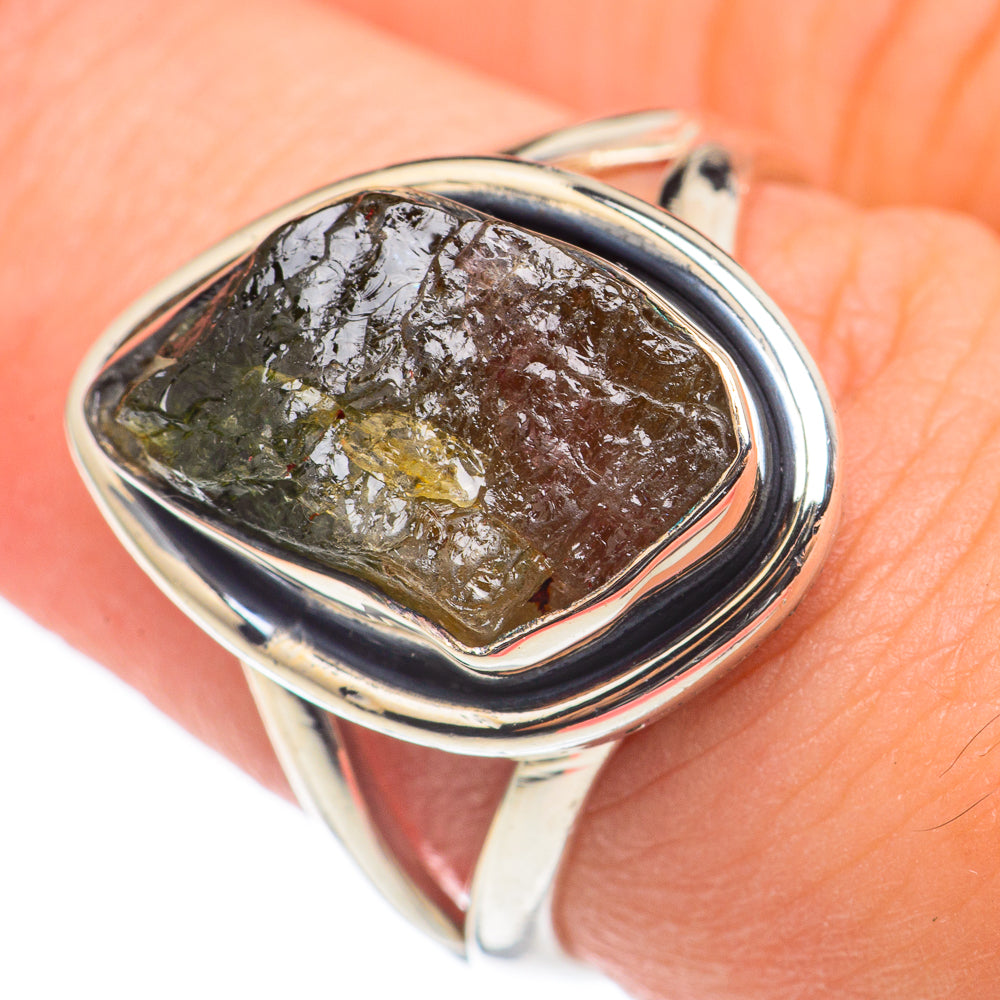 Watermelon Tourmaline Rings handcrafted by Ana Silver Co - RING69059