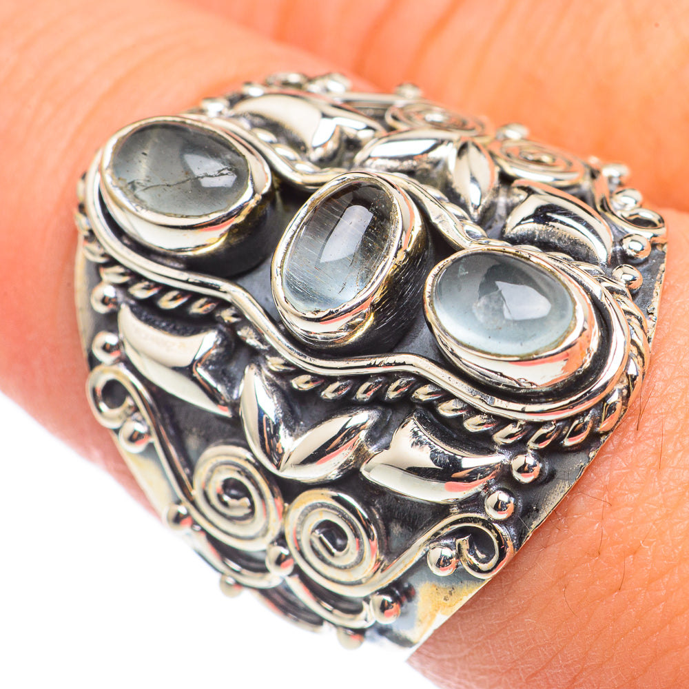 Aquamarine Rings handcrafted by Ana Silver Co - RING69061