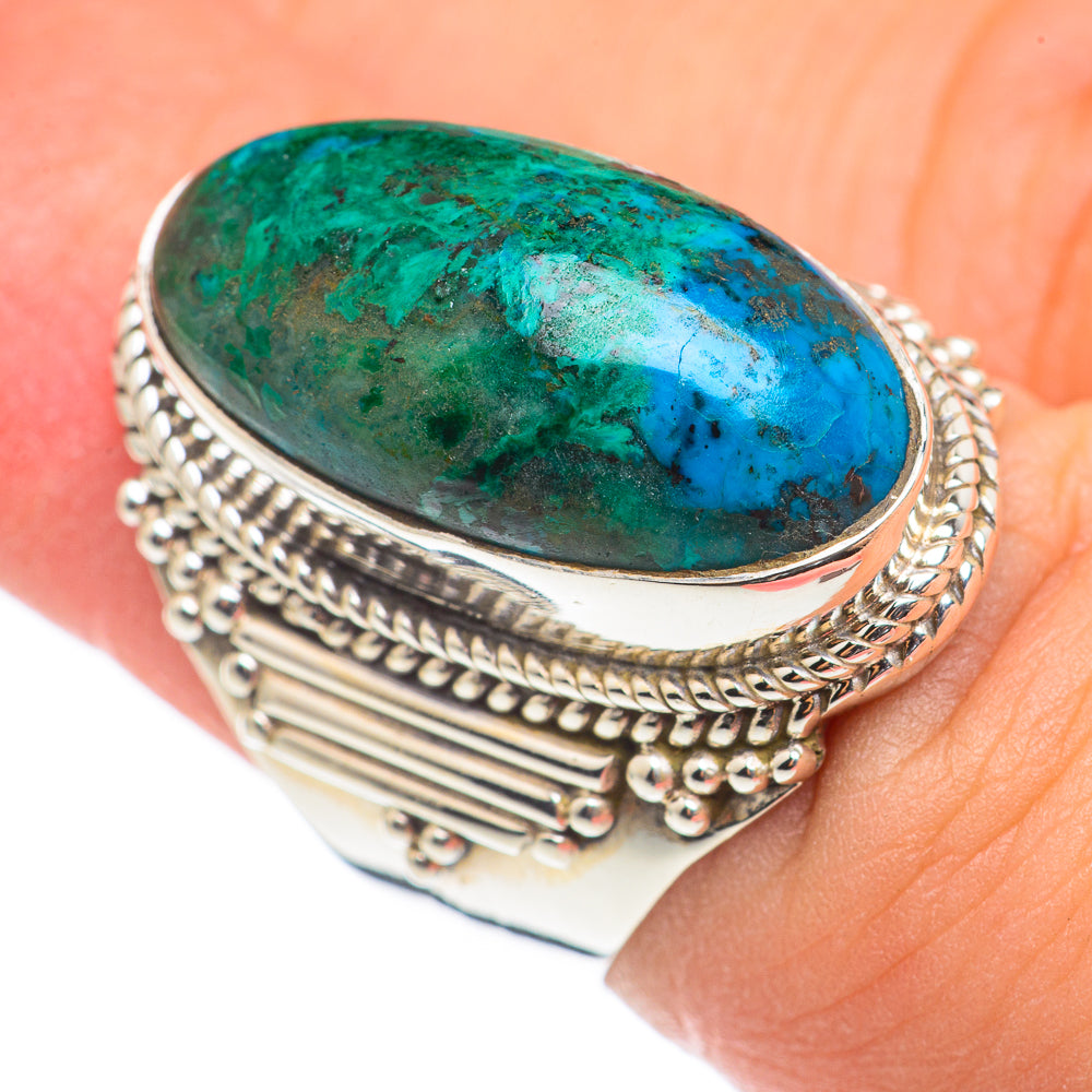 Chrysocolla Rings handcrafted by Ana Silver Co - RING69066