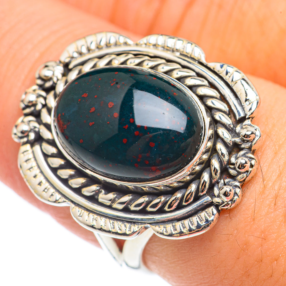 Bloodstone Rings handcrafted by Ana Silver Co - RING69068