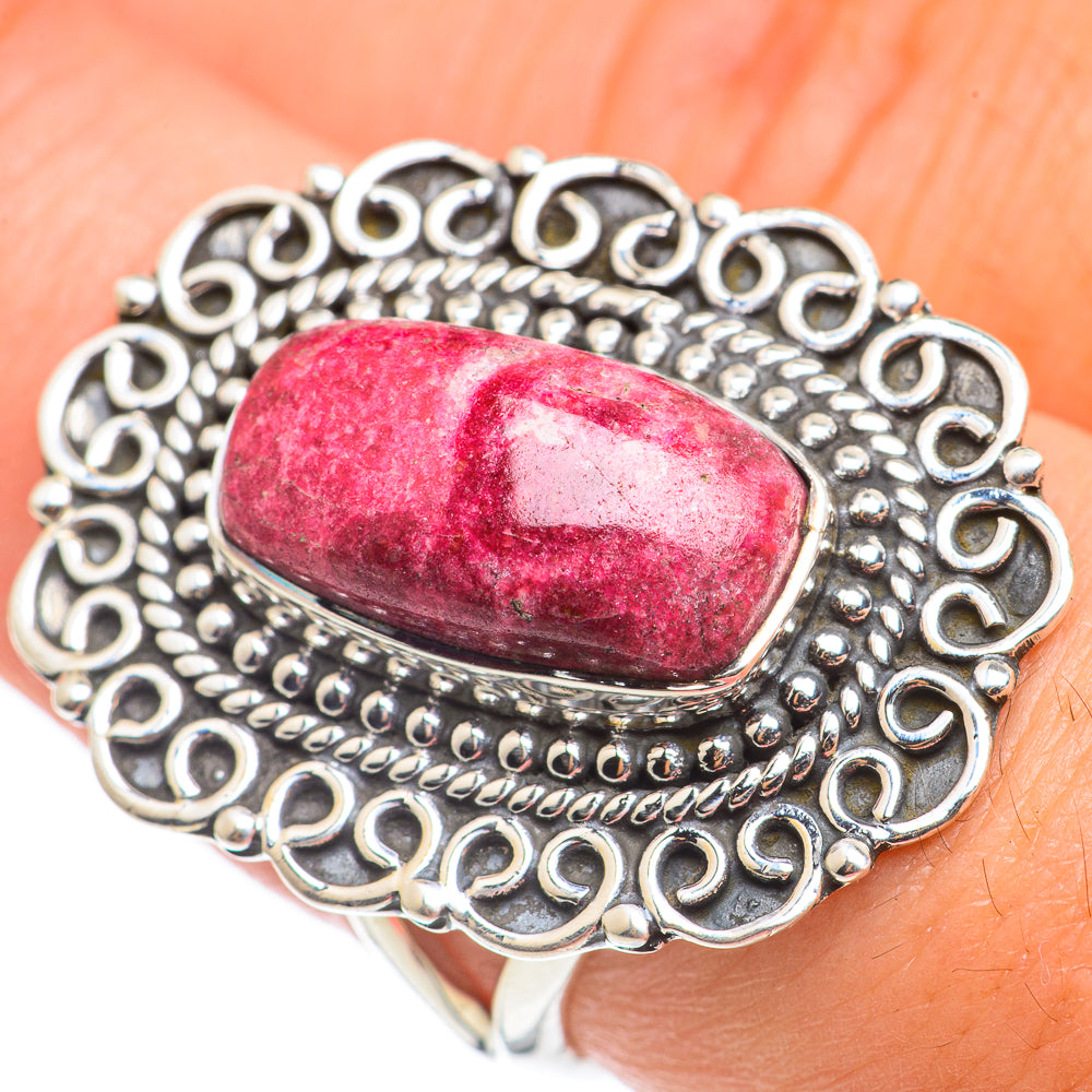 Thulite Rings handcrafted by Ana Silver Co - RING69075