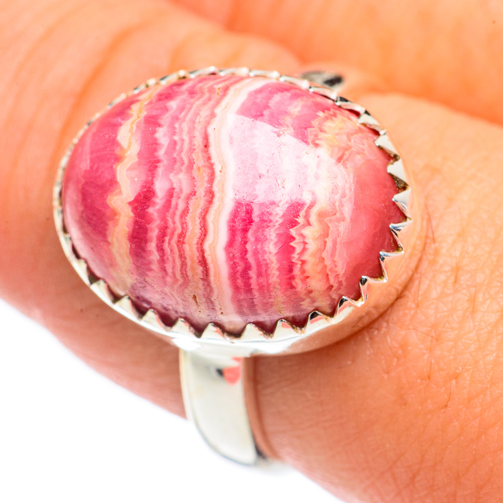 Rhodochrosite Rings handcrafted by Ana Silver Co - RING69077