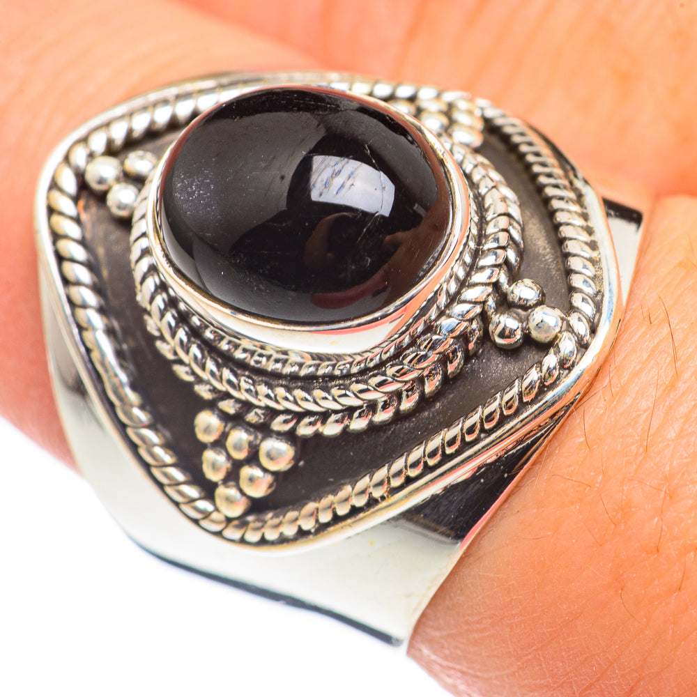 Black Onyx Rings handcrafted by Ana Silver Co - RING69085