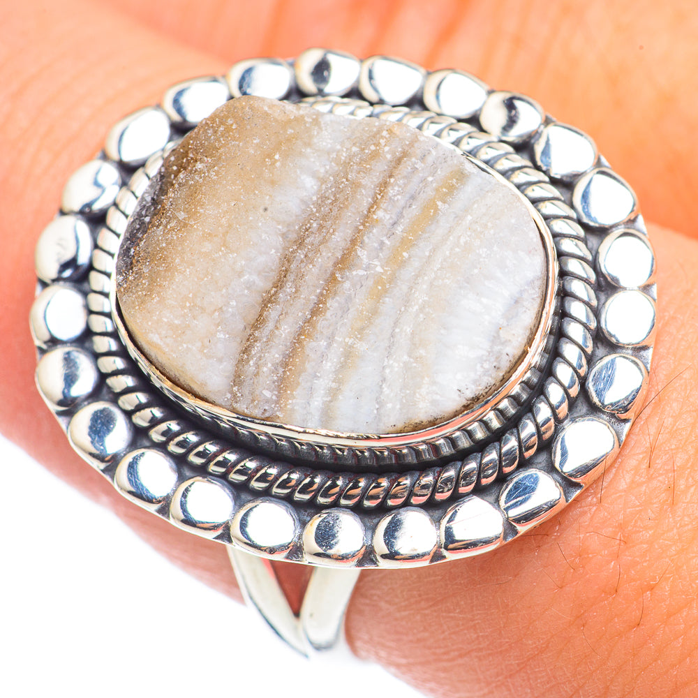Desert Druzy Rings handcrafted by Ana Silver Co - RING69087