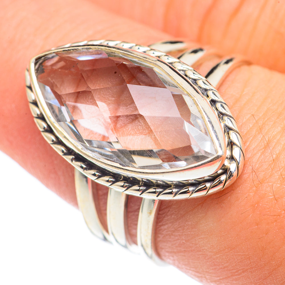 White Quartz Rings handcrafted by Ana Silver Co - RING69093