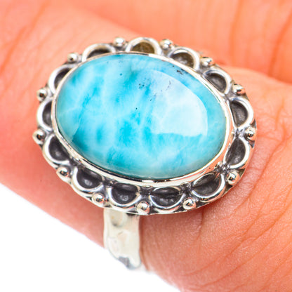Larimar Rings handcrafted by Ana Silver Co - RING69098