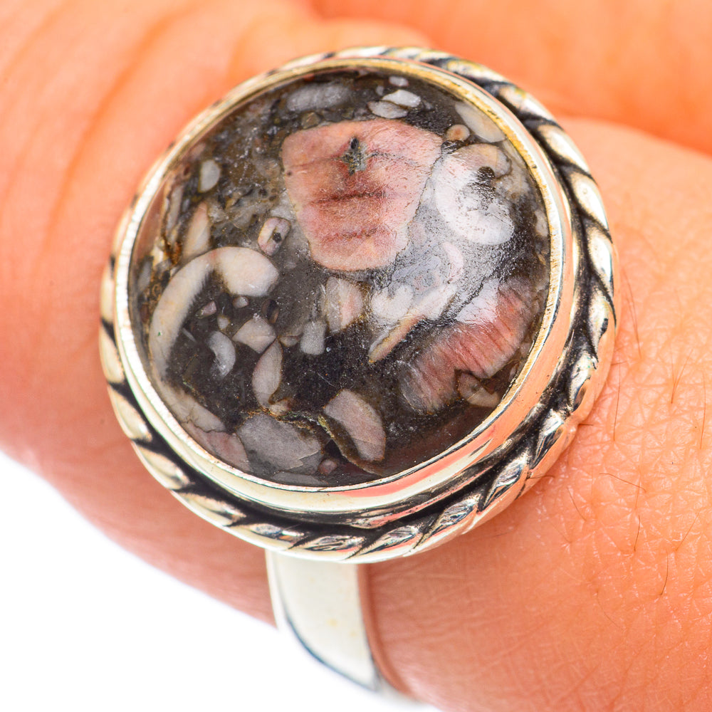 Crinoid Fossil Rings handcrafted by Ana Silver Co - RING69107