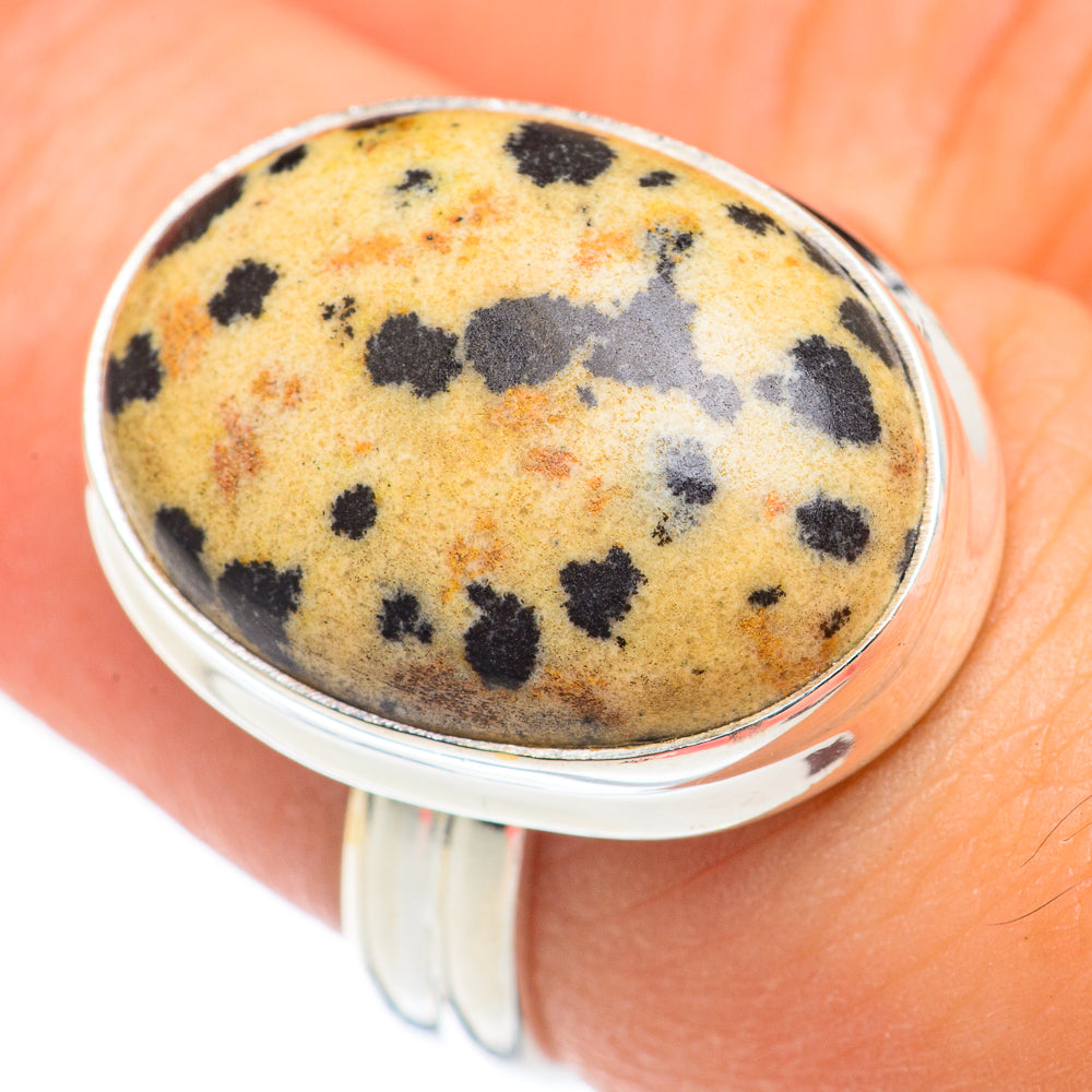 Dalmatian Jasper Rings handcrafted by Ana Silver Co - RING69108
