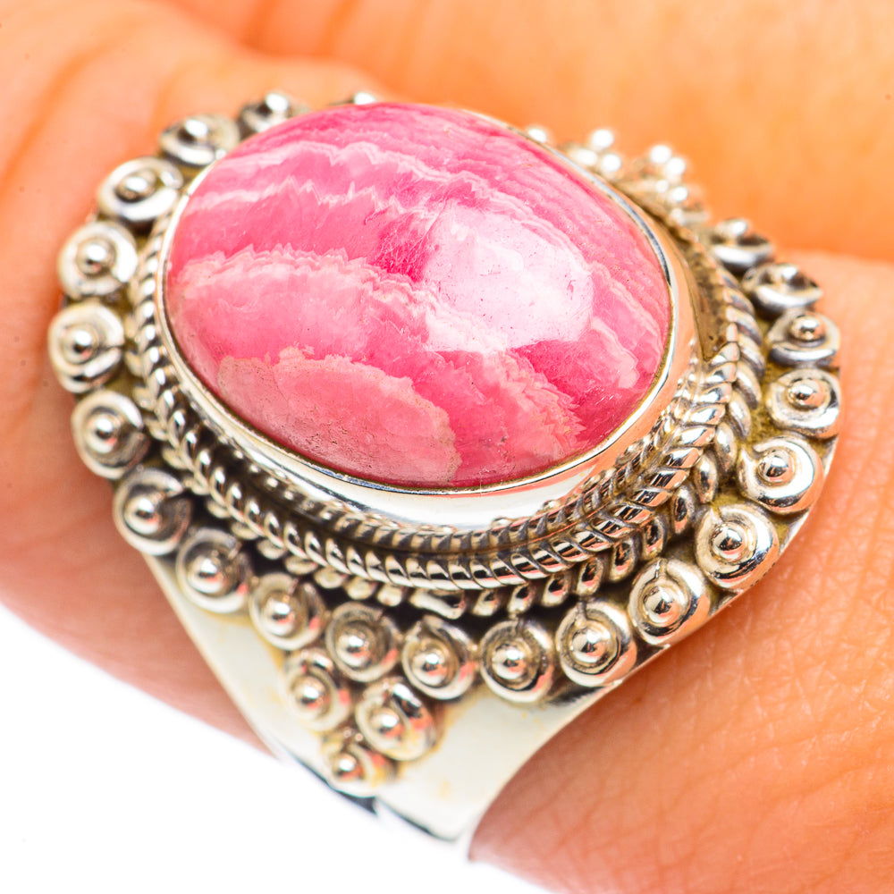 Rhodochrosite Rings handcrafted by Ana Silver Co - RING69115