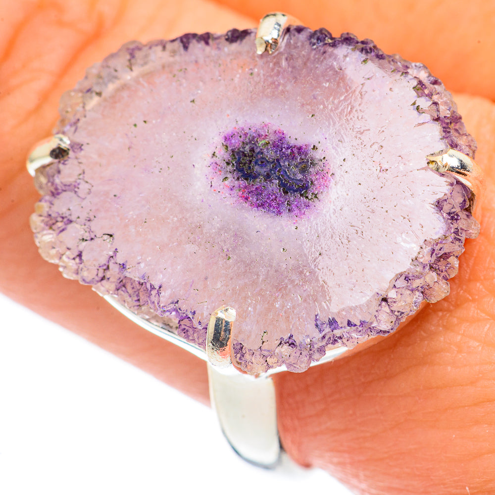 Amethyst Stalactite Rings handcrafted by Ana Silver Co - RING69116