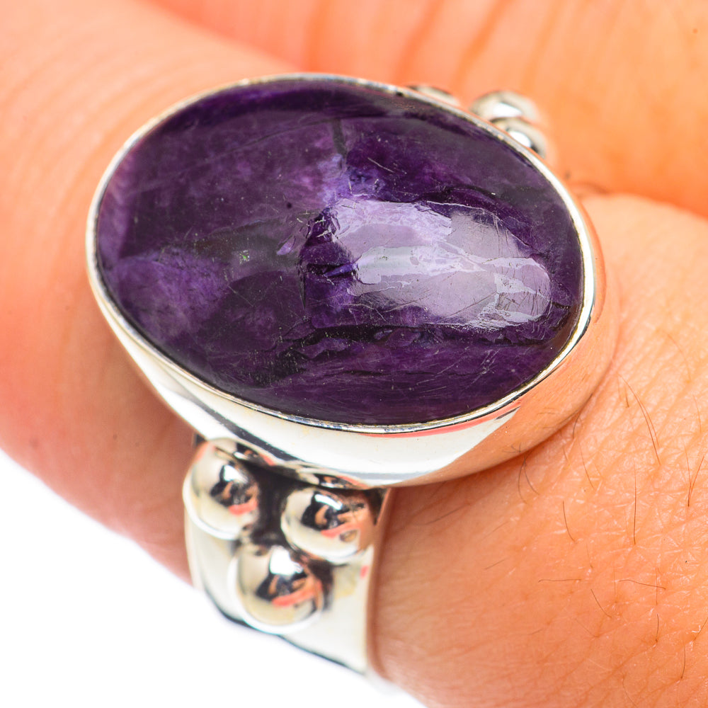 Charoite Rings handcrafted by Ana Silver Co - RING69117
