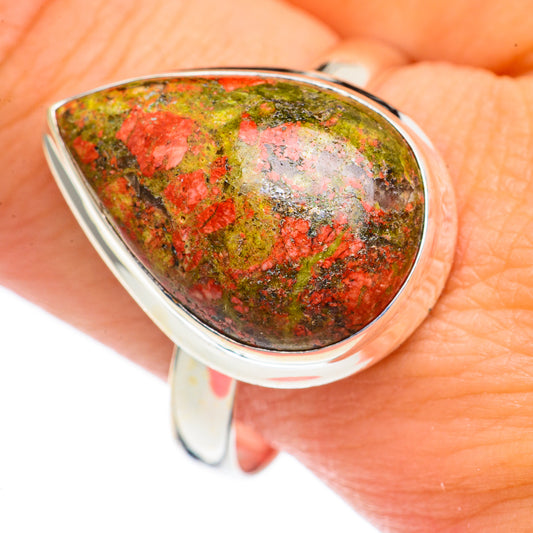Unakite Rings handcrafted by Ana Silver Co - RING69127
