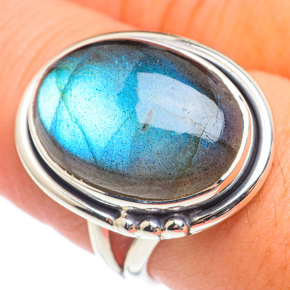 Labradorite Rings handcrafted by Ana Silver Co - RING69129