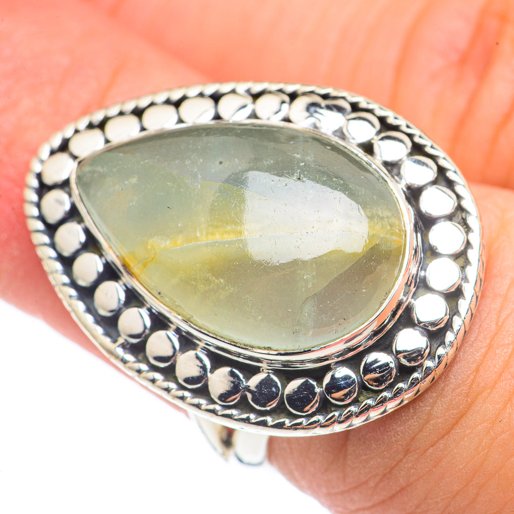 Prehnite Rings handcrafted by Ana Silver Co - RING69132