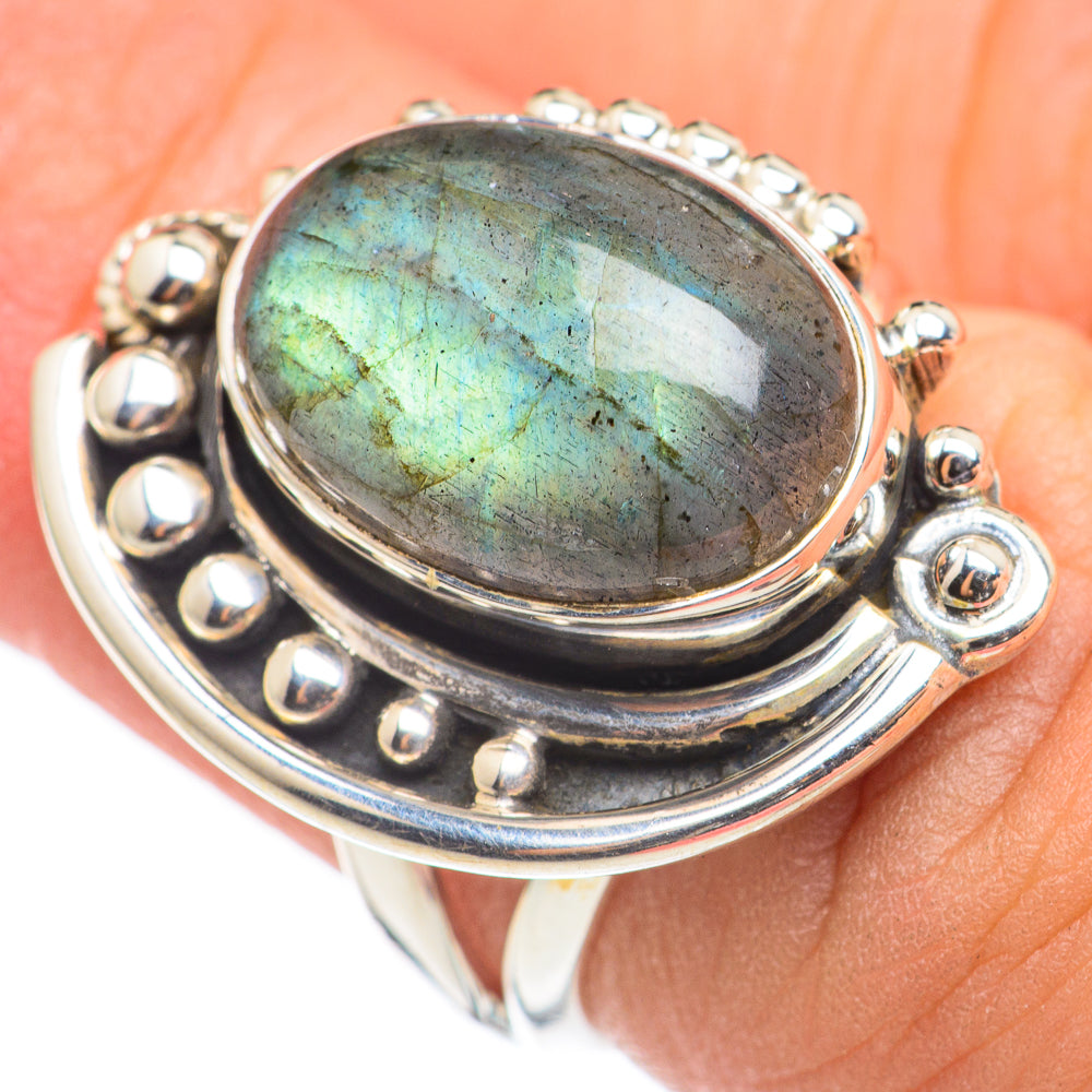 Labradorite Rings handcrafted by Ana Silver Co - RING69134