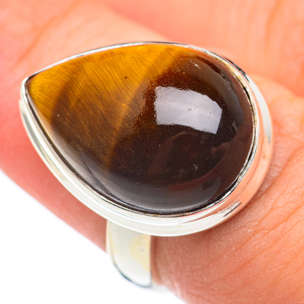 Tiger Eye Rings handcrafted by Ana Silver Co - RING69137