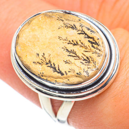 Germany Psilomelane Dendrite Rings handcrafted by Ana Silver Co - RING69139