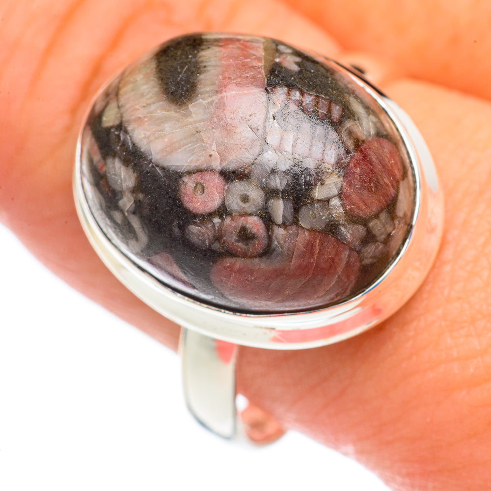 Crinoid Fossil Rings handcrafted by Ana Silver Co - RING69140