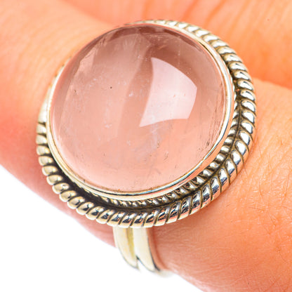 Rose Quartz Rings handcrafted by Ana Silver Co - RING69145