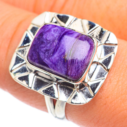 Charoite Rings handcrafted by Ana Silver Co - RING69150