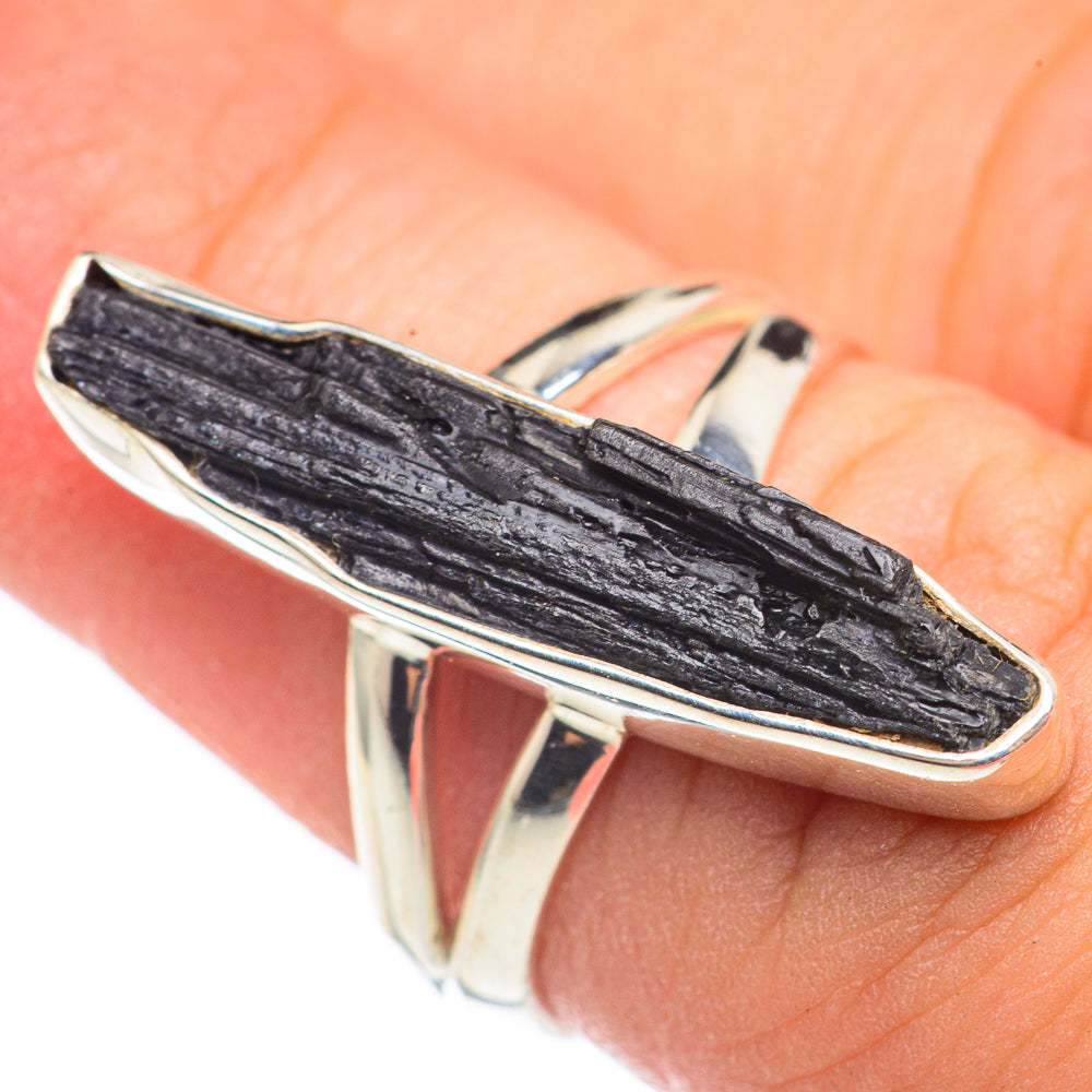 Black Tourmaline Rings handcrafted by Ana Silver Co - RING69153