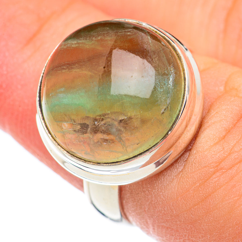 Green Fluorite Rings handcrafted by Ana Silver Co - RING69162