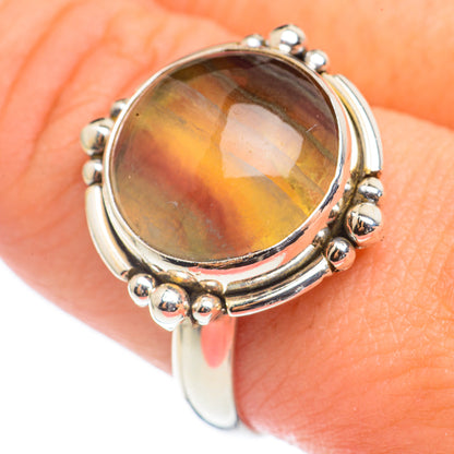 Green Fluorite Rings handcrafted by Ana Silver Co - RING69163