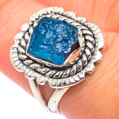 Blue Fluorite Rings handcrafted by Ana Silver Co - RING69166