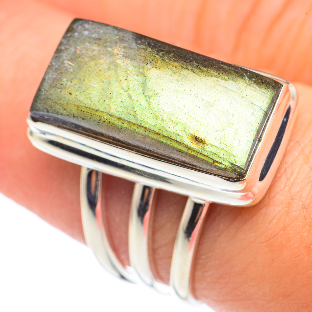 Labradorite Rings handcrafted by Ana Silver Co - RING69171