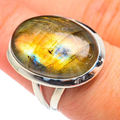 Labradorite Rings handcrafted by Ana Silver Co - RING69173