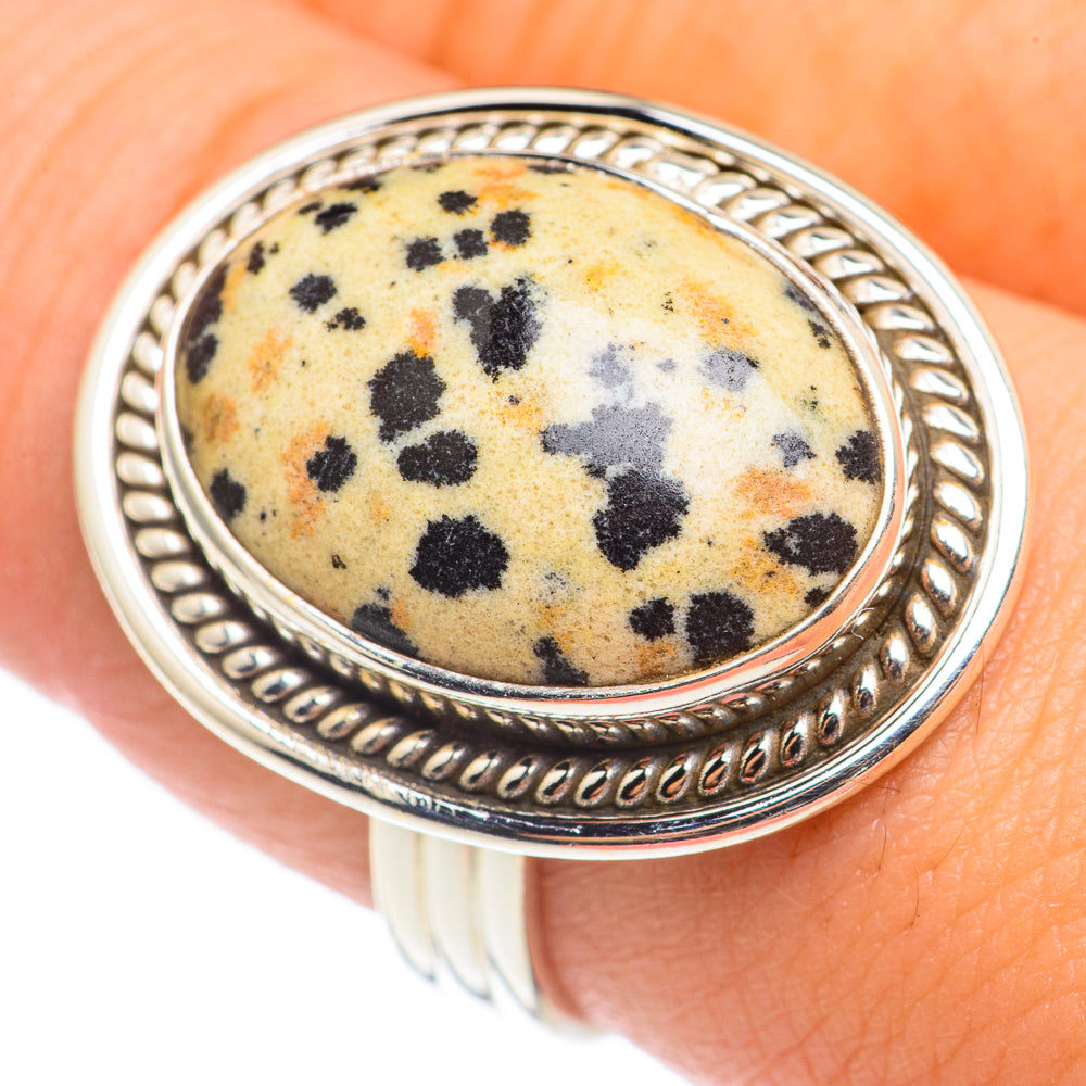 Dalmatian Jasper Rings handcrafted by Ana Silver Co - RING69175