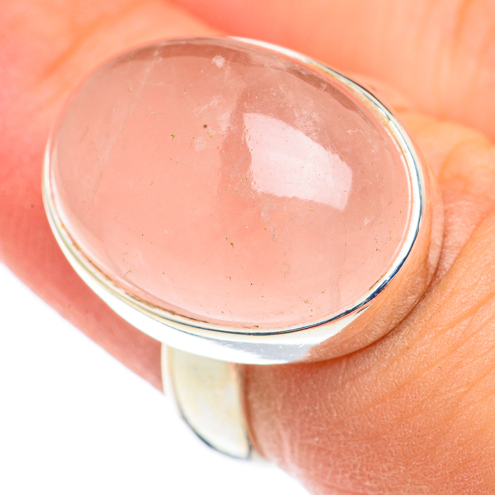 Rose Quartz Rings handcrafted by Ana Silver Co - RING69184