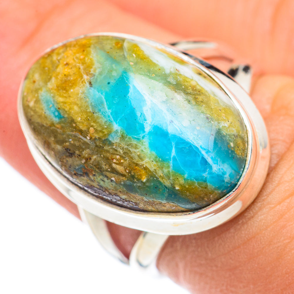 Peruvian Opal Rings handcrafted by Ana Silver Co - RING69198