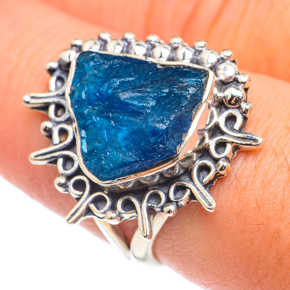 Blue Fluorite Rings handcrafted by Ana Silver Co - RING69199